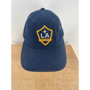 New Era 9TWENTY LA Galaxy MLS Soccer Hat Mens Navy Blue Adjustable Strapback Cap
